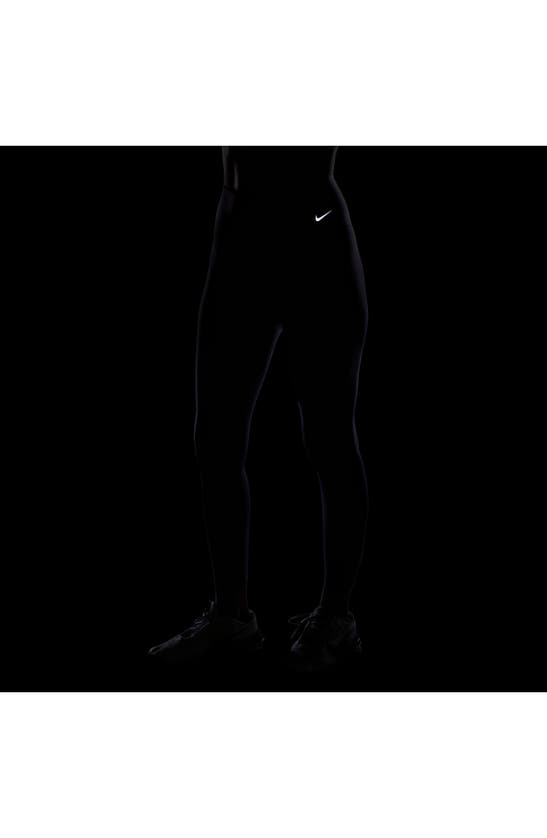 Shop Nike Zenvy Gentle Support High Waist Pocket Ankle Leggings In Daybreak/ Black