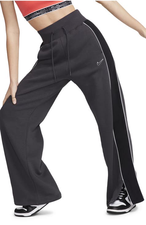 Cougar Sport Womens Athletic Pants Medium Elastic Waist Zippered Legs Black