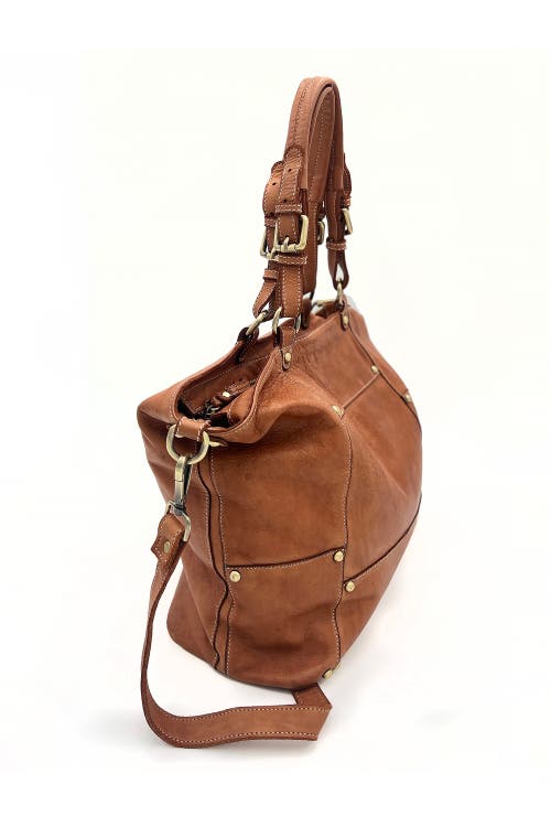 Bolsa Nova Nora Patchwork Tote In Cognac