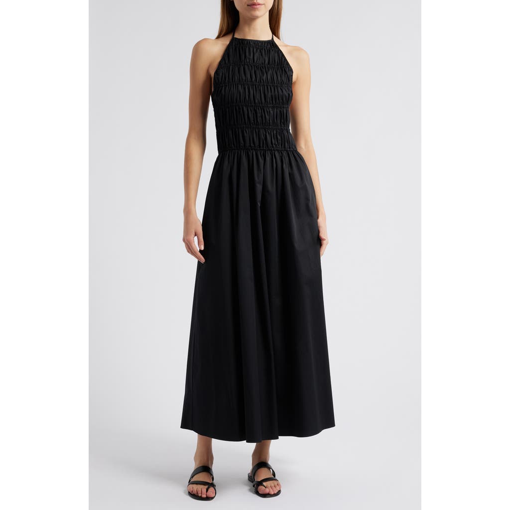 Solid & Striped The Meira Dress In Noir