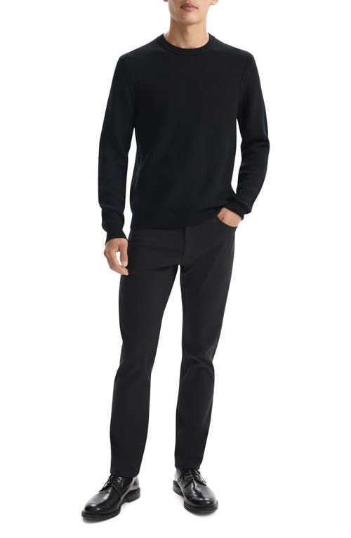 Shop Theory Honeycomb Merino Wool Crewneck Sweater In Black - 001