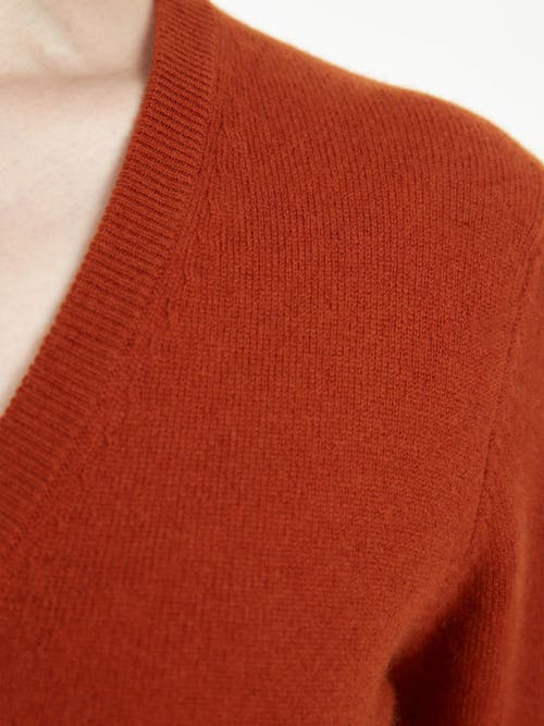 Shop Gobi Cashmere V-neck Sweater In Sugar Almond