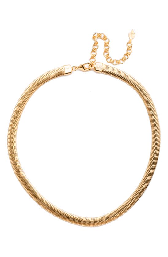 Sorrelli Juna Snake Chain Necklace In Gold