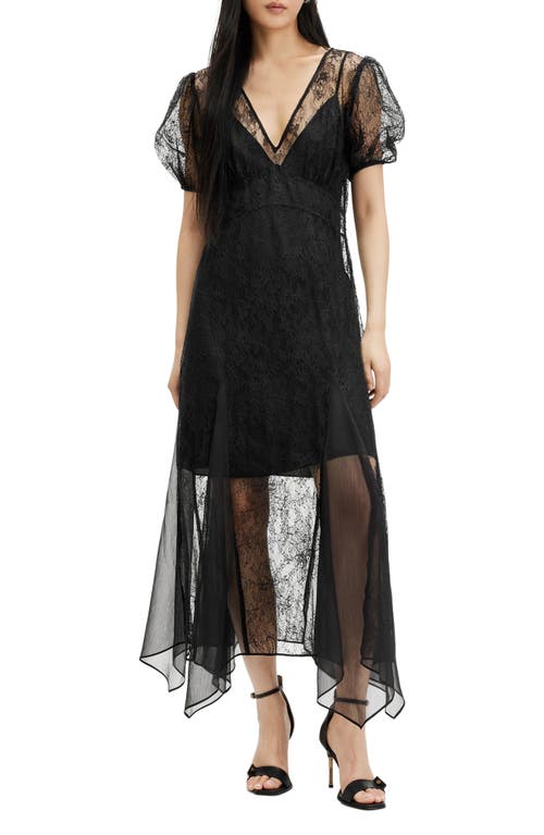 AllSaints Rayna Lace Dress Black at Nordstrom, Us