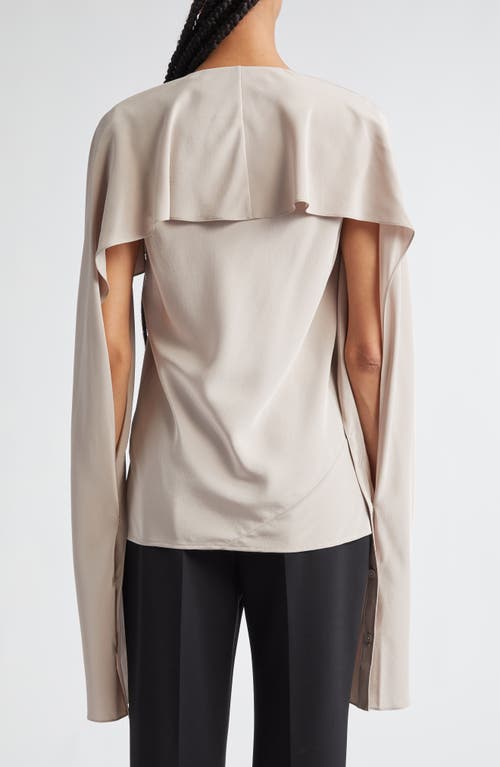 Shop Helmut Lang Silk Scarf Top In Cashmere Grey