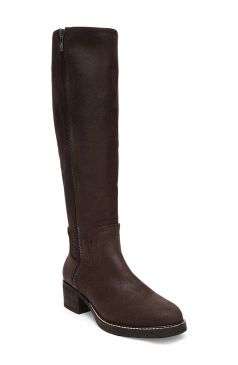 brown womens knee high boots