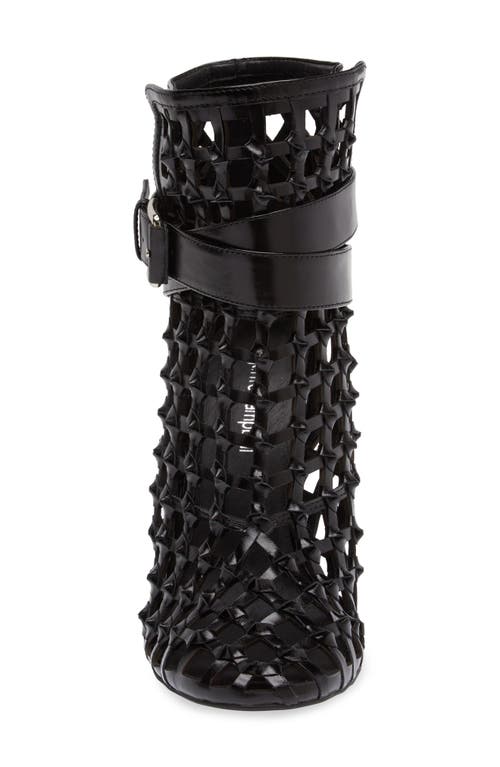 Jeffrey Campbell Loom Cage Bootie In Black