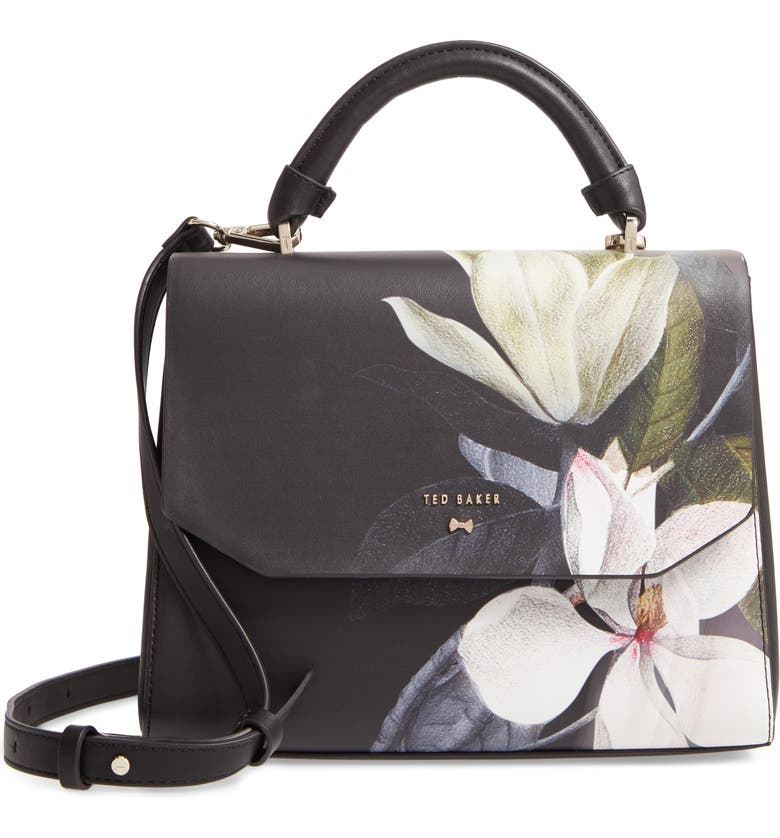 Ted Baker London Adeliah Opal Floral Print Faux Leather Top Handle Bag