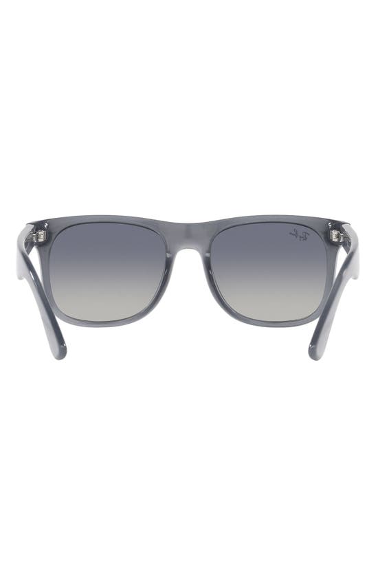 Shop Ray Ban Ray-ban Kids' Junior Justin 48mm Gradient Small Square Sunglasses In Blue Gradient