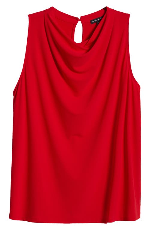 Shop Universal Standard Cowl Neck Crepe Tank In Vermilion Red