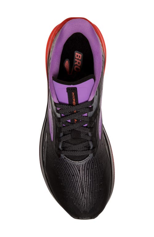 Brooks Hyperion Max Running Shoe In Black/fiesta/bellflower