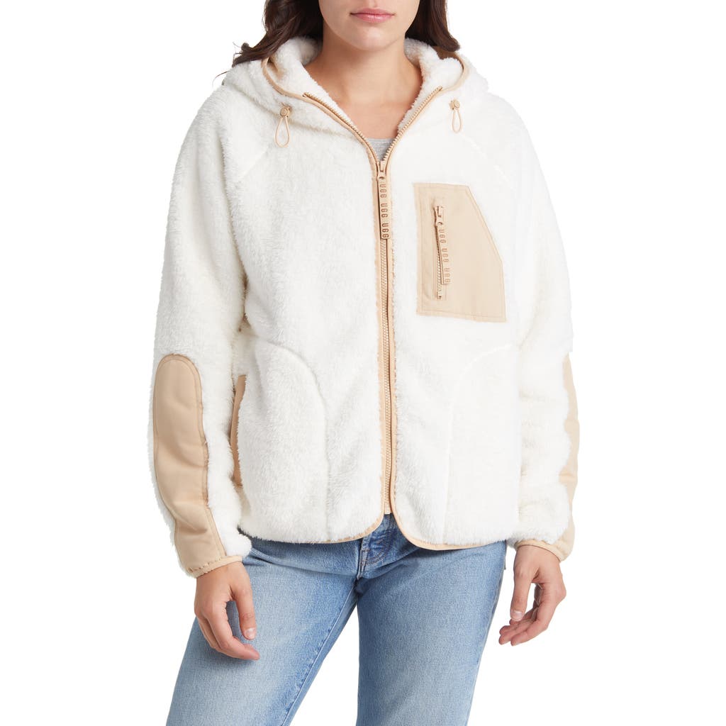 Ugg(r) Ruthie Fleece Zip Jacket In Nimbus/driftwood