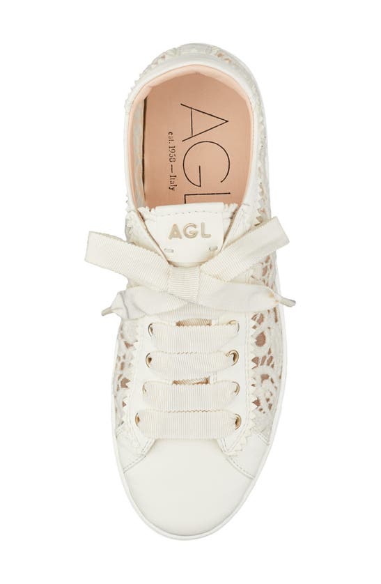 Shop Agl Attilio Giusti Leombruni Agl Sade Sneaker In Off White-off White--milk