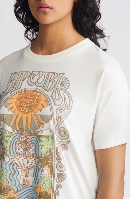 Shop Rip Curl Alchemy Oversize Logo Graphic T-shirt In Bone