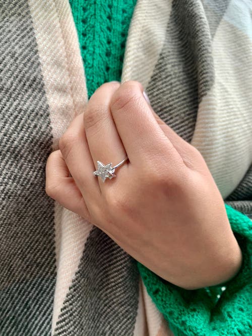 Luvmyjewelry Dazzling Starkissed Duo Diamond Ring In Sterling Silver In Silver