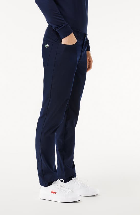 Lacoste Absorbent Twill Golf Pants - 42 In Marine