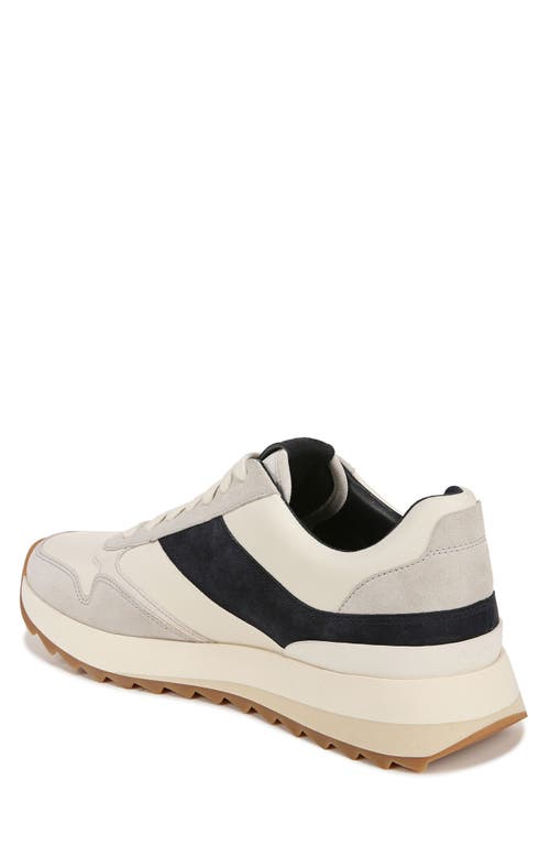 Shop Vince Edric Sneaker In Horchata/nightblue