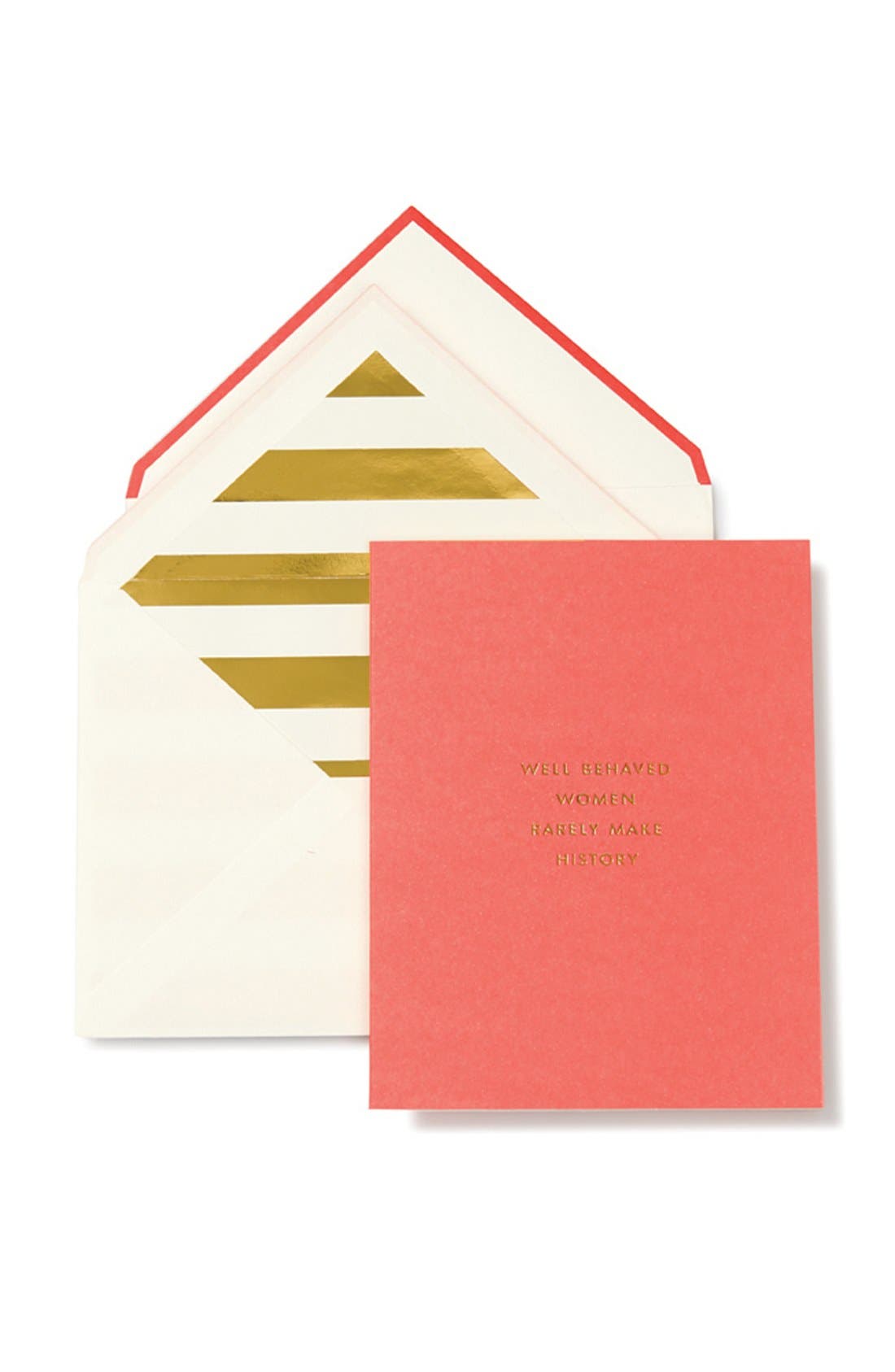 kate spade new york 'well behaved women rarely make history' greeting