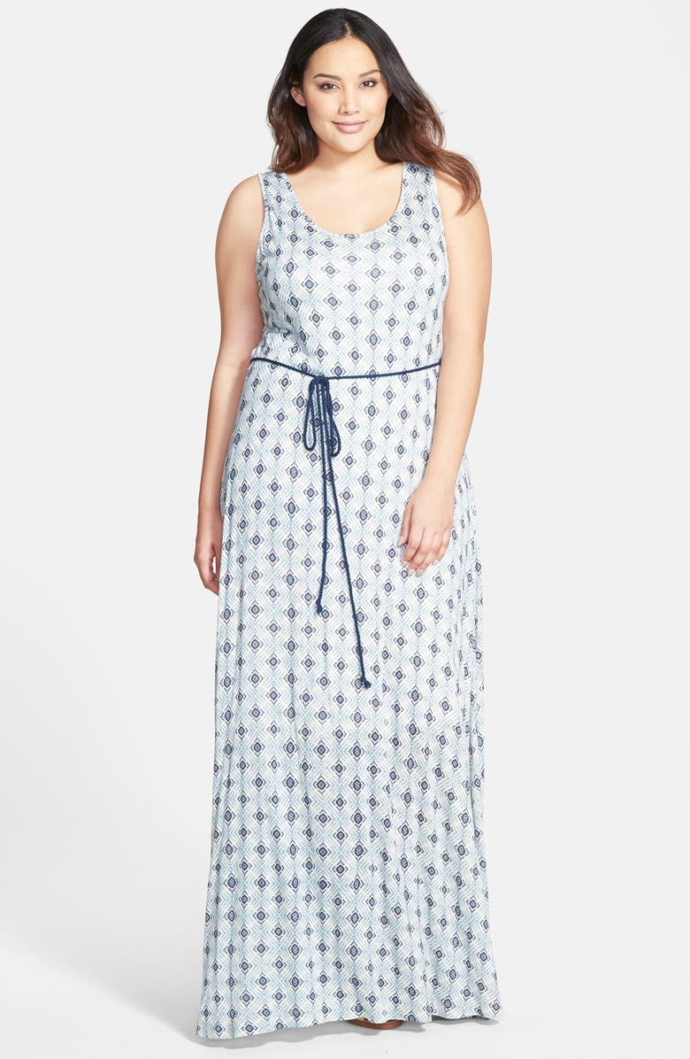 Lucky Brand Sleeveless Knit Maxi Dress (Plus Size) | Nordstrom