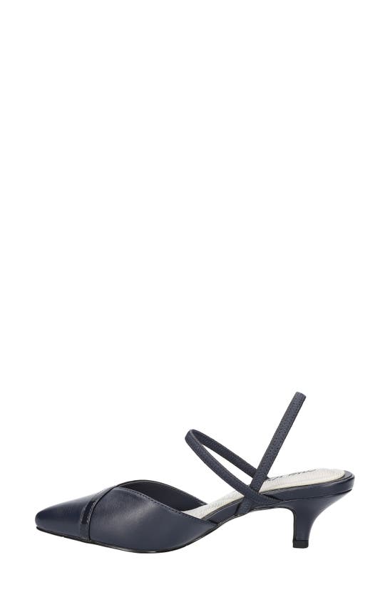 Shop Easy Street Uunna Slingback Pump In Navy