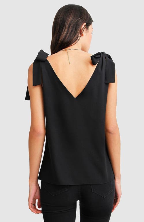 Belle & Bloom Feel For You V-neck Top In Black