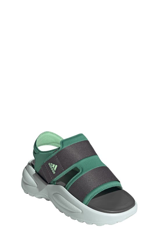 Adidas Originals Kids' Mehana Water Friendly Sandal In Green/ Green Spark/ Charcoal