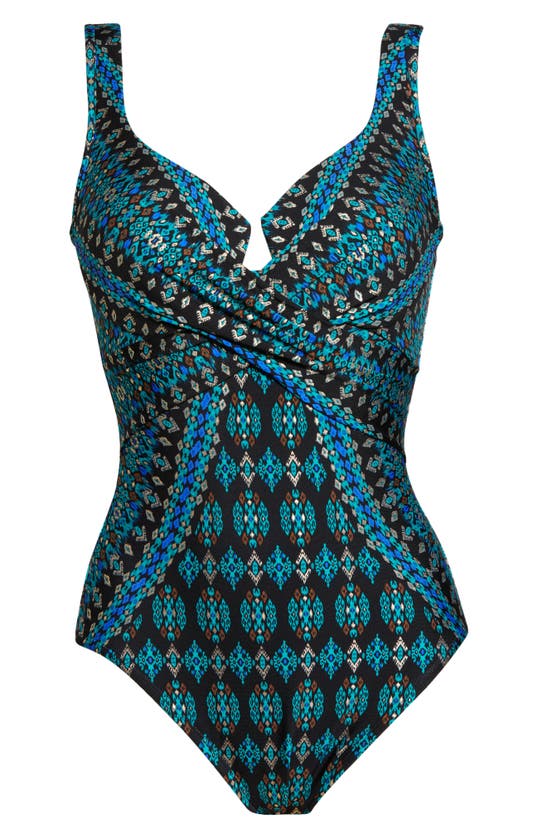 Miraclesuit Amarna Crisscross Escape One-piece Swimsuit In Multi | ModeSens