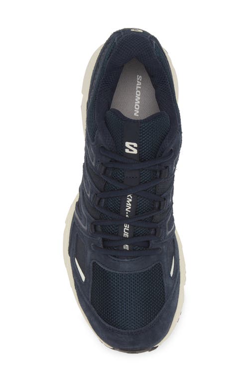 Shop Salomon Gender Inclusive X-mission 4 Sneaker In Carbon/vanilla/aloe Wash