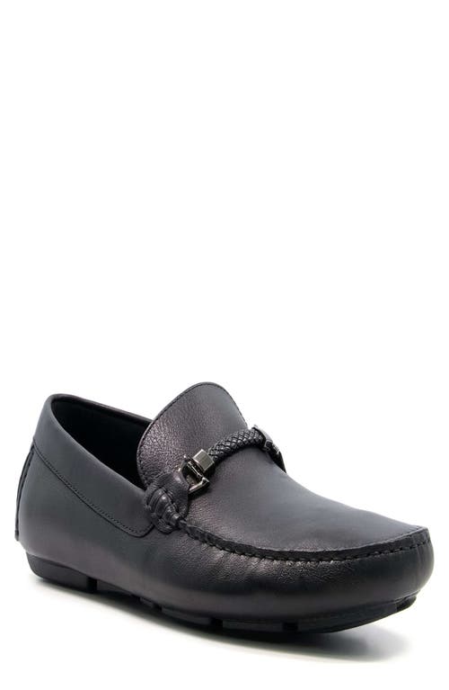Beacons Braided Bit Driving Loafer in Black