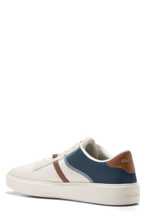 Cole Haan Grand Crosscourt Winner Sneaker In Ivory/navy/tan