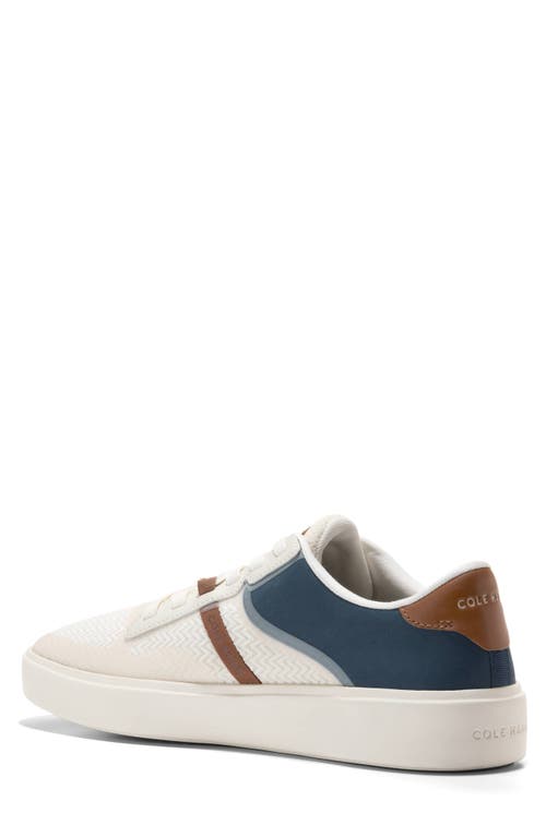 Shop Cole Haan Grand Crosscourt Winner Sneaker In Ivory/navy/tan