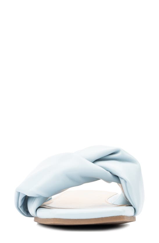 Fashion To Figure Women's Pamela Wide Width Flats In Light Blue