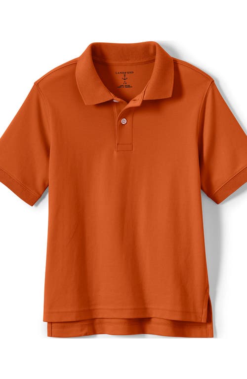 LANDS' END LANDS' END SCHOOL UNIFORM KIDS SHORT SLEEVE INTERLOCK POLO SHIRT