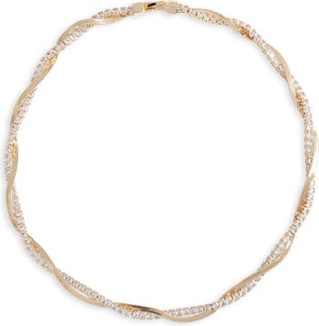 Nordstrom Cubic Zirconia Twisted Necklace | Nordstrom