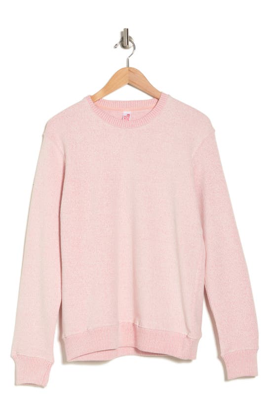 Shop Fleece Factory Nantucket Crewneck Sweatshirt In Salmon Pink