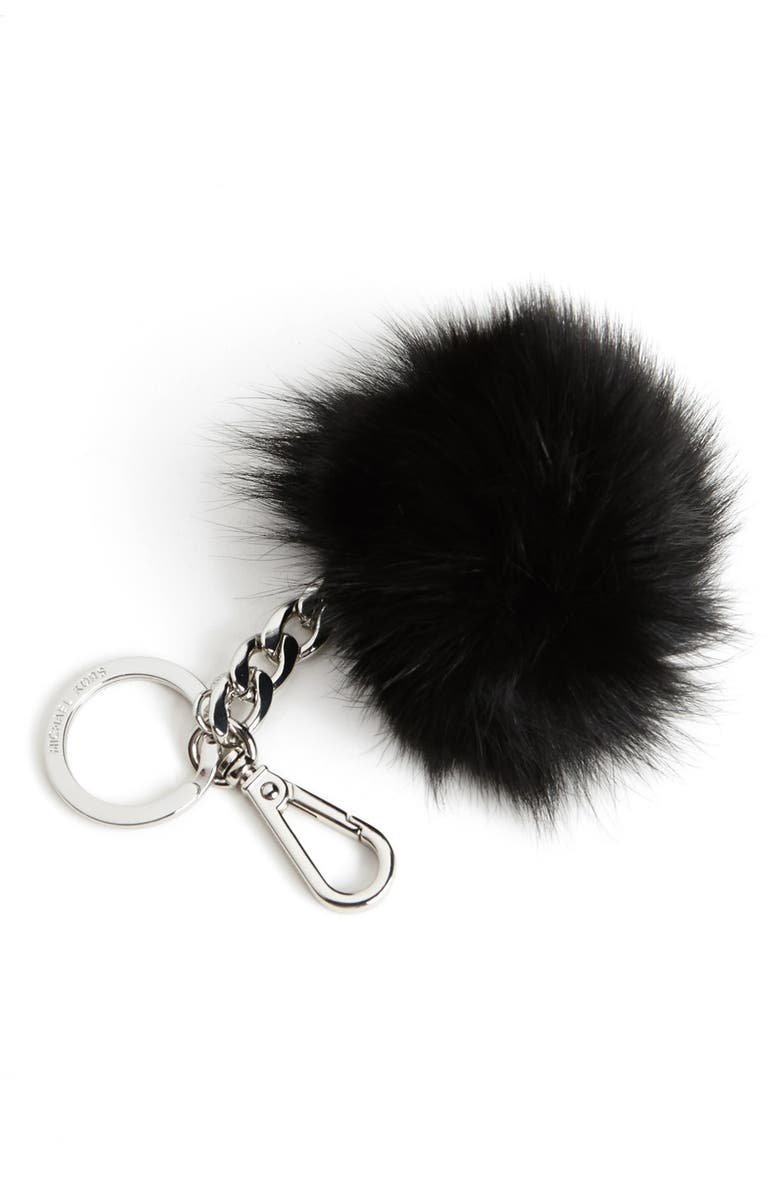 MICHAEL Michael Kors 'Selma' Genuine Fox Fur Key Fob | Nordstrom