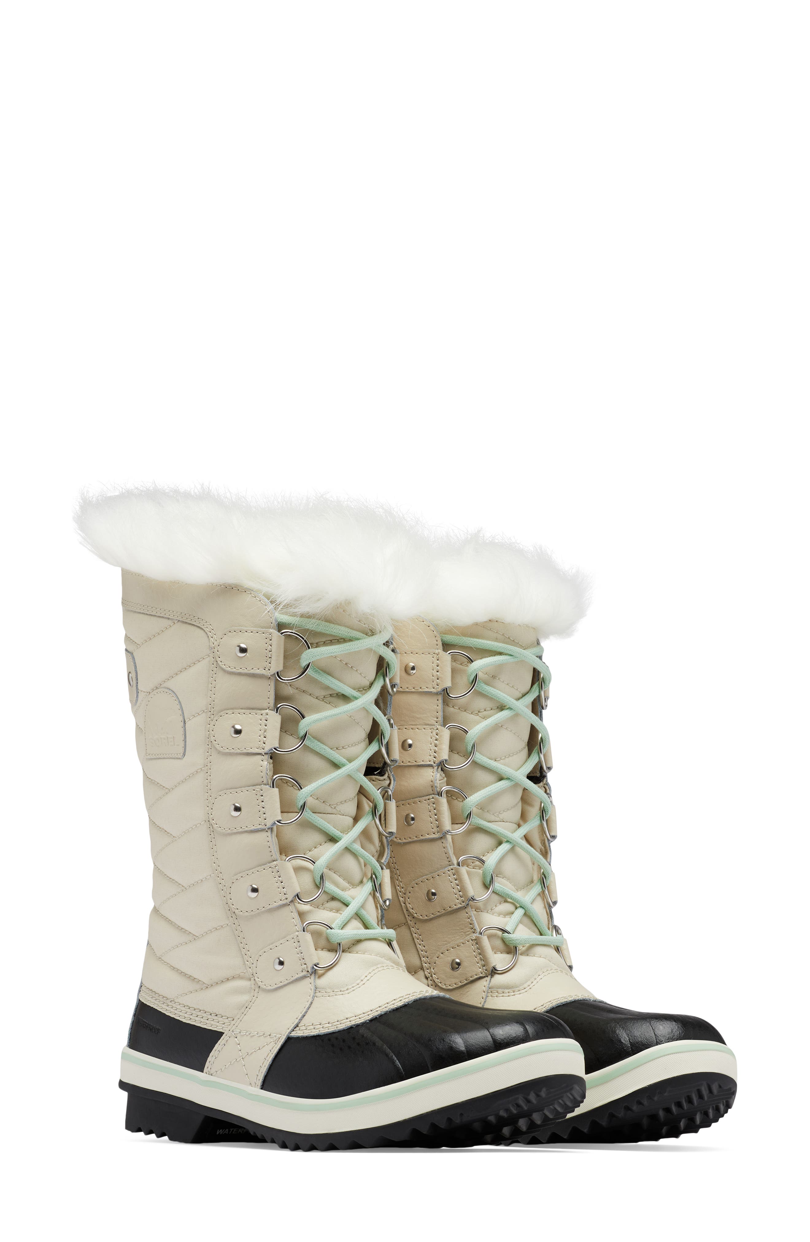 SOREL Tofino II Faux Fur Lined Waterproof Boot in Fawn Sea Sprite Smart Closet