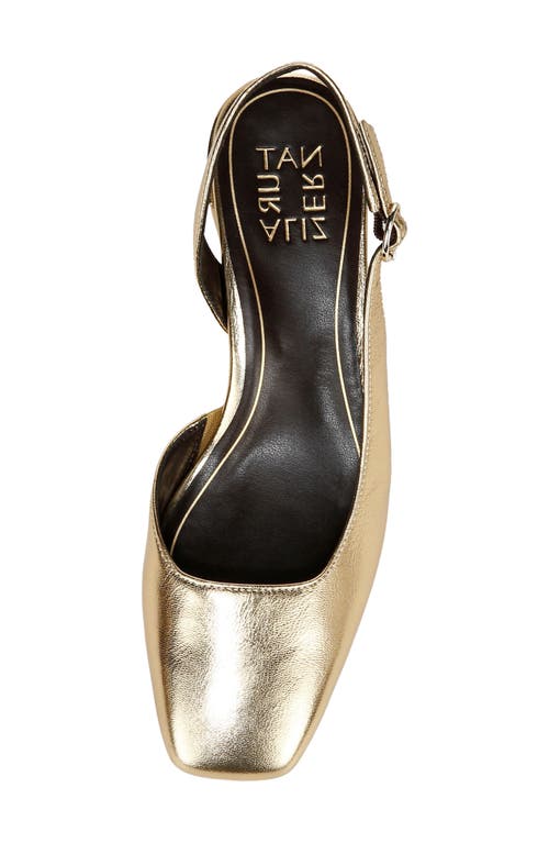 Shop Naturalizer Jayla Half D'orsay Slingback Pump In Dark Gold