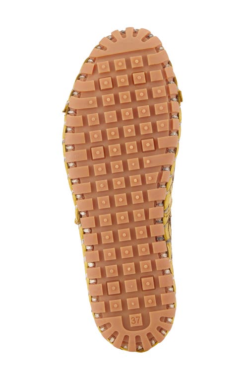 Spring Step Flowerflow Slide Sandal In Yellow