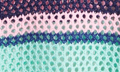 NIKKI LUND NIKKI LUND STRIPE OPEN STITCH SWEATER