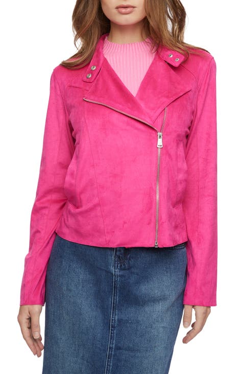 Maria Escoté Neon Patent Leather Jacket in Pink