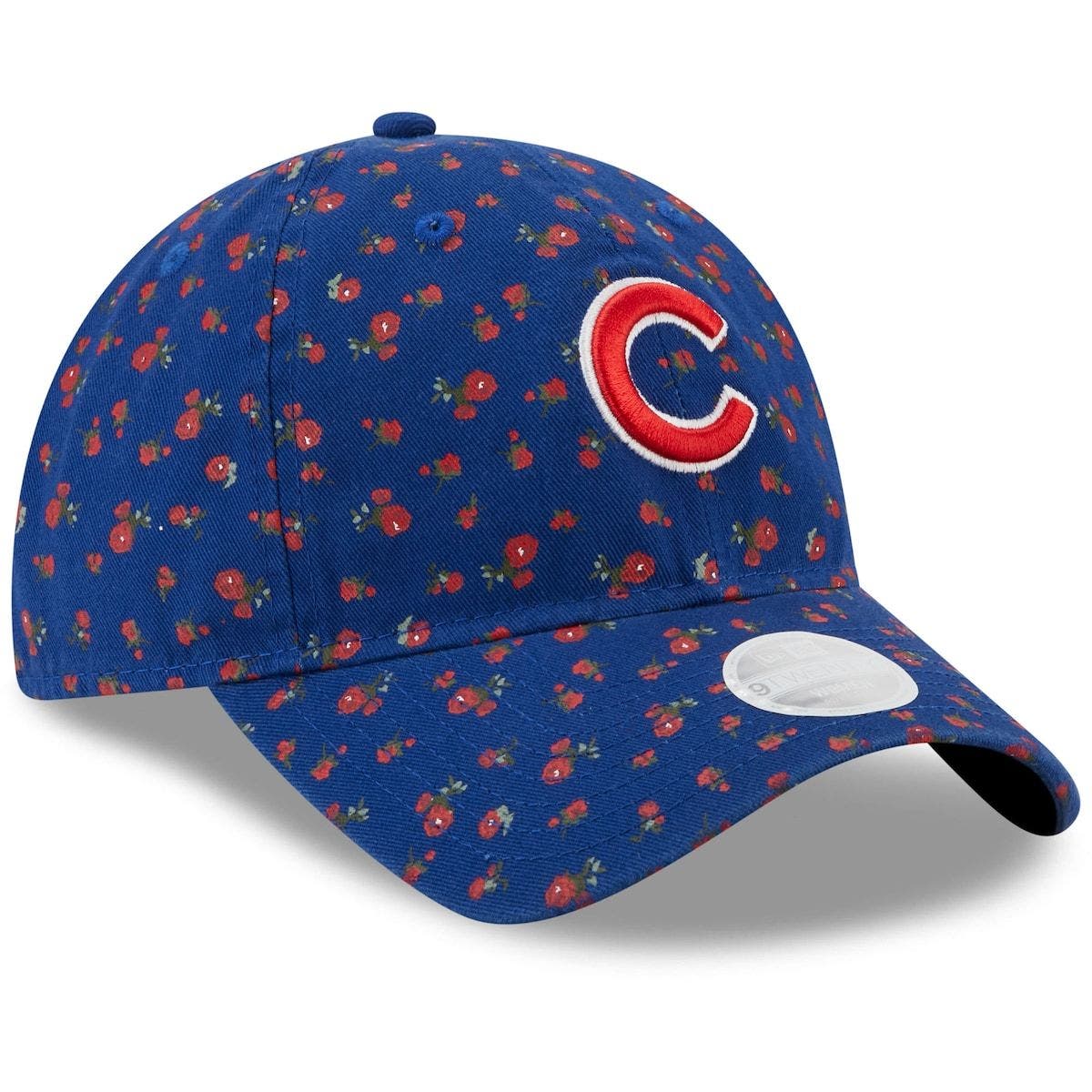 cubs hat with flowers