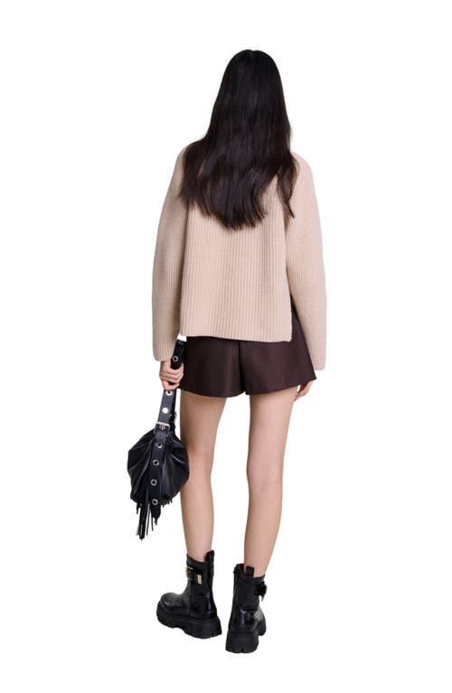 Shop Maje Skort In Brown