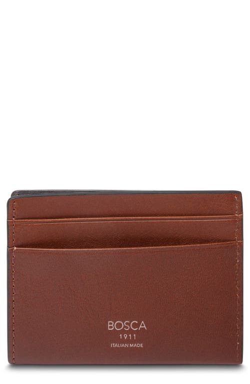 Bosca Weekend Leather Wallet in Light Brown