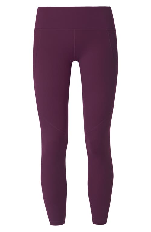 Shop Sweaty Betty Power 7/8 Workout Pocket Leggings In Midnight Cherry Purple