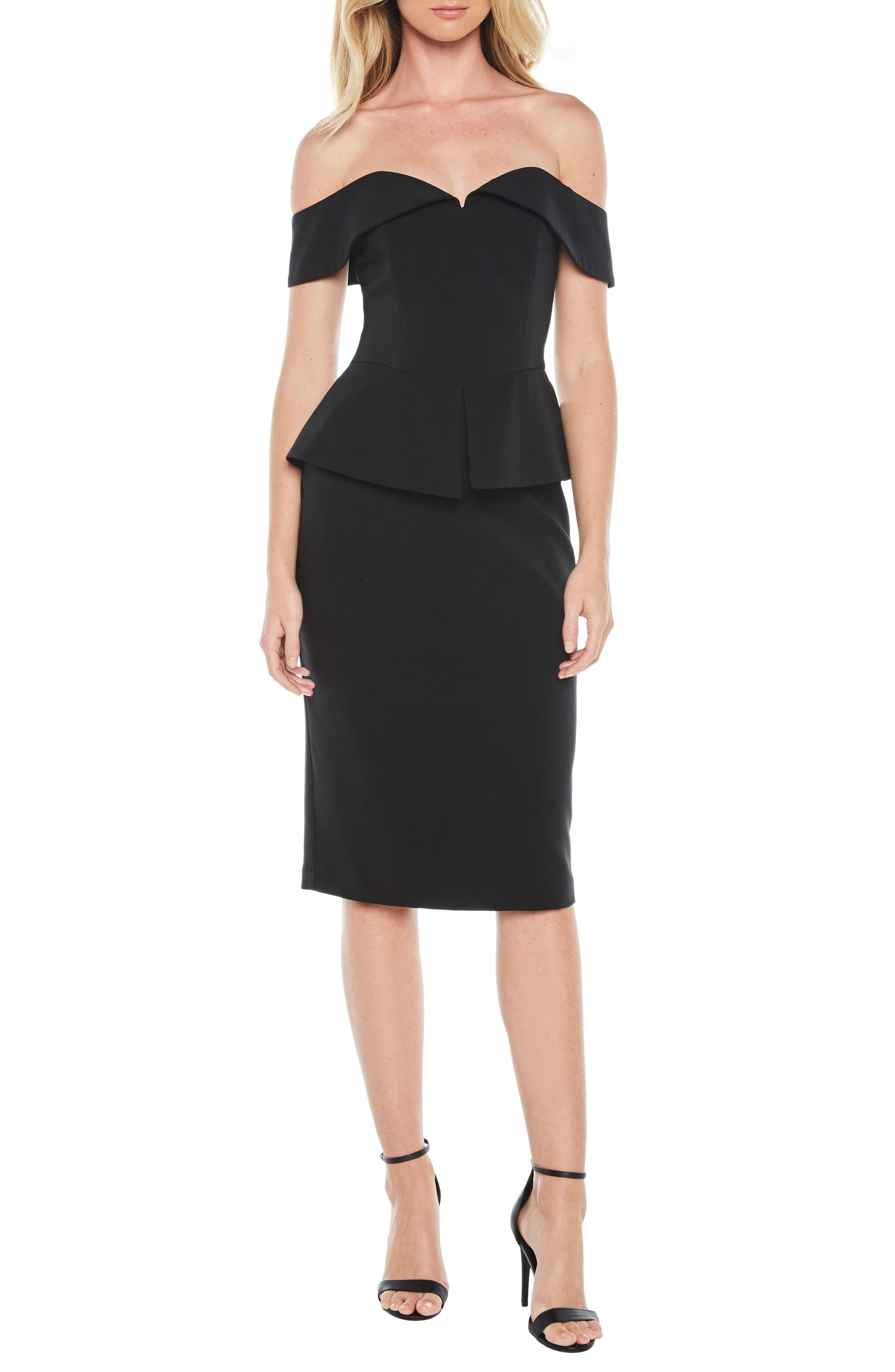 bardot peplum dress