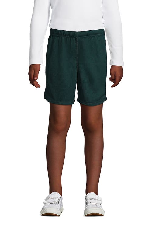 Shop Lands' End School Uniform Girls Mesh Gym Shorts In Evergreen