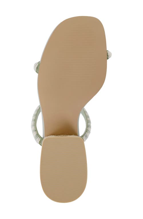 Mia Limited Edition Isabeli Espadrille Slide Sandal In Sage/off White