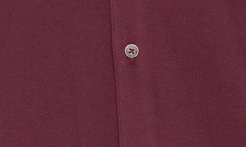 Shop Liverpool Knit Button-up Shirt In Wine