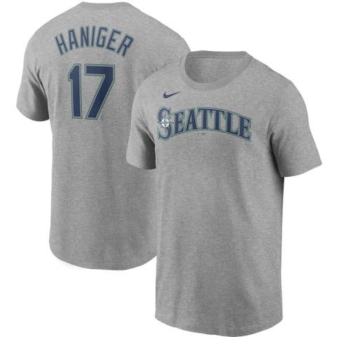 Seattle Mariners Jerse Boys Large Blue Shirt 17 Mitch Haniger Cotton  Majestic